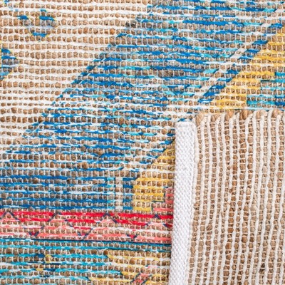 Coastal Breeze Blue Cotton & Synthetic 8' x 10' Reversible Area Rug