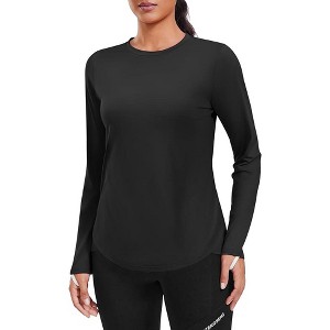 Pinspark Women Sun Shirt Long Sleeve Quick Dry Hiking Shirts with Thumbholes UPF 50+ Workout Tops for Outdoor Running - 1 of 4