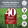 Big Dot of Happiness We Still Do - 40th Wedding Anniversary - Party Decorations - Anniversary Party Welcome Yard Sign - 3 of 4