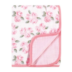 Little Treasure Baby Girl Cotton Muslin Tranquility Quilt Blanket, Beyoutiful, One Size - 1 of 2
