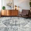 Indoor Retro Soft Washable Area Rug Vintage Medallion Printed Rugs for Living Room Low Pile Non Slip Carpet for Bedroom Decor - 3 of 4