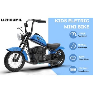 24V Kids Electric Dirt Bike - 14 MPH Off-Road Motorcycle for Ages 6-12, 250w Powerful Motor - 1 of 4