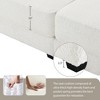 Whisen Modular Convertible Sectional Sofa Bed Set, 4-seat Upholstered Sleeper Corner Couch, Deep-seat Loveseat with Ottomans - 3 of 4
