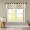 MAYEERTY 50x18" Fretwork Print Grommet Top Window Valance Beige/Gold - 2 of 4