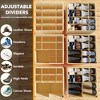 2 Pack Shoe Storage Organizer for closet, a set of 2 foldable shoe storage containers with adjustable dividers-SpaceAid® - 3 of 4