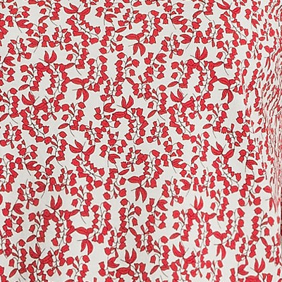 dark orange floral vines