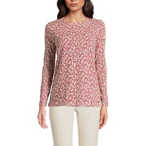 Lands' End Women's Relaxed Supima Cotton T-Shirt - 1 of 4