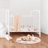 Sweet Jojo Designs Girl Baby Tummy Time Playmat Watercolor Floral Peach Green and White - 2 of 4