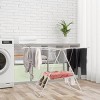 Clothes Drying Rack - Indoor/Outdoor Portable Laundry Rack for Clothing, Towels, Shoes and More - Collapsible Clothes Stand by Everyday Home (White) - 2 of 4