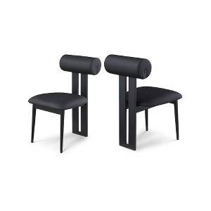 Meridian Furniture,Dario Vegan Leather Dining Chair, Set of 2 - 1 of 4