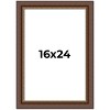 PosterPalooza | Traditional Brown Picture Frame - UV Acrylic, Foam Board Backing, Hanging Hardware - 2 of 4