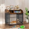 Heavy Duty Dog Crate Furniture for Large Medium Dog,Wooden Side End Table Crate,Dog Kennel With Doors,Dog Houses Indoor-Cuddlewood - 2 of 4