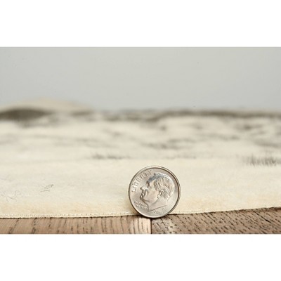 Exotic Faux Cowhide 5'x6'6" Rug in Black Spot Synthetic Easy Care