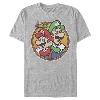 Men's Nintendo Mario Luigi Back to Back T-Shirt