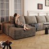 Dewdrop Cloud Sectional Couch ,Modern Modular Sofa with Deep Seat, Upholstered Couches for Living Room Bedroom,No Assembly Required - 3 of 4
