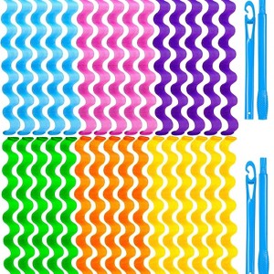 NAYSAYE 30 Pieces Heatless Hair Curlers Set for Women and Girls, Spiral Wave Rollers with 2 Styling Hooks for Most Hairstyles - 1 of 4
