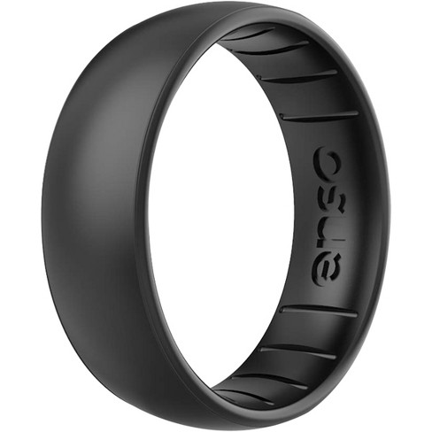 Qalo Standard Women's Black Modern Silicone Ring : Target