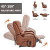 ChicFurnit Living Room Chair Arm Accent Chair Chenille / Leatheraire Power Lift Recliner with Massage Heat Dual Motor Elder Chair for Living Room - 4 of 4