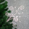Northlight 29" Pink and White Candy Cane Swirls Christmas Spray - 2 of 4