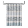PAGED Cotton Shower Curtain with Printed and Pieced Multi Pattern Design,Machine Washable,OEKO-TEX Certified - 2 of 4