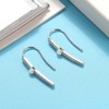Fish Hook Drop Earrings for Women Sterling Silver Opal Cz Ginger Lyne Collection - 4 of 4