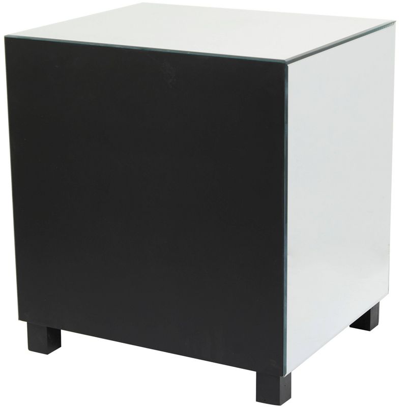 Glam Glass Accent Table with Drawers Silver - Olivia &#38; May, 5 of 8