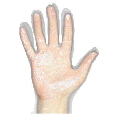 Protected Chef Disposable Gloves Polyethylene Large 100/BX Clear 8600L