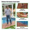 Acacia Wood Interlocking Deck Tiles Checker Pattern, 20 PCS 12" x 12" Square Acacia Hardwood Outdoor Flooring for Patio, Bancony, Pool Side - 4 of 4
