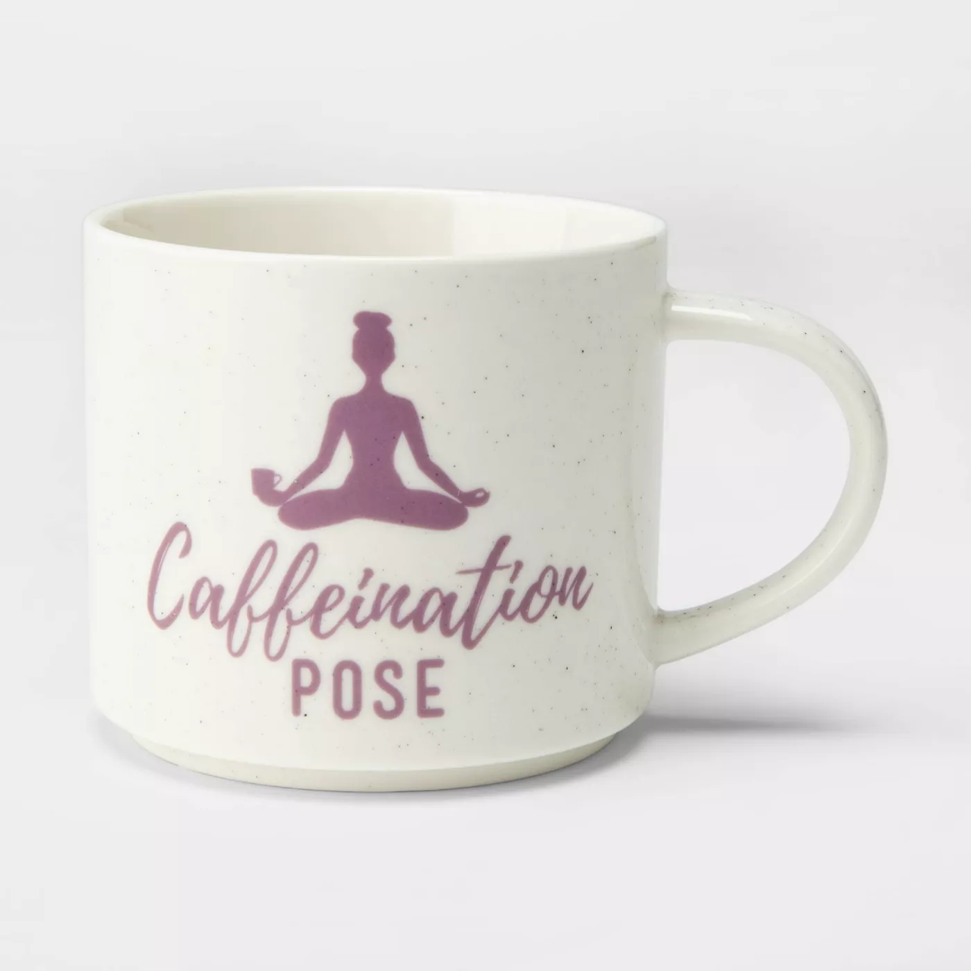 16oz Porcelain Caffeination Pose Mug Cream - Thresholdâ¢ - image 1 of 1
