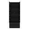 FUFU&GAGA Glass - Door Display Cabinet with LED Lights - Multifunctional Bookcase & Storage Unit - 3 of 4