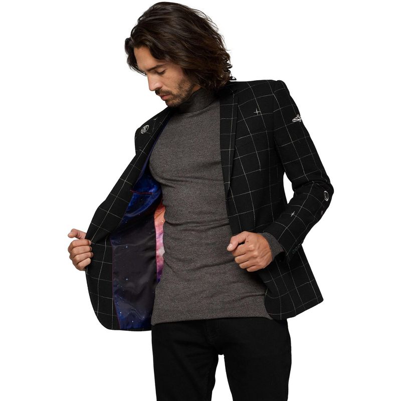 OppoSuits Deluxe Men's Blazer - Casual Printed Men's Jackets, 4 of 5