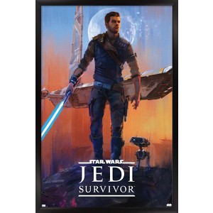 Trends International Star Wars: Jedi: Survivor - Deluxe Key Art Framed Wall Poster Prints - 1 of 4