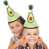 Big Dot of Happiness Hello Avocado - Cone Happy Birthday Party Hats for Kids and Adults - Set of 8 (Standard Size) - 2 of 4