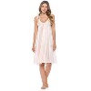 Casual Nights Women's Satin Lace Camisole Nightgown - 2 of 4