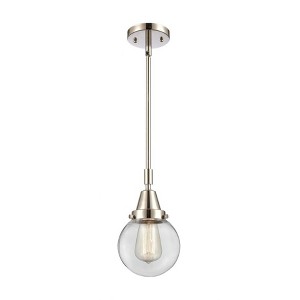 Beacon - 1 Light Stem Hung Mini Pendant In Industrial Style-10.63 Inches Tall and 6 Inches Wide - 1 of 1