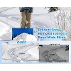 Snow Shovel Pusher for Driveway,Heavy Duty 2-Wheel Snow Shovel with Single Rod,29" Angled Blade Efficient Metal Snow Removal,Adjustable Height Handle - 4 of 4