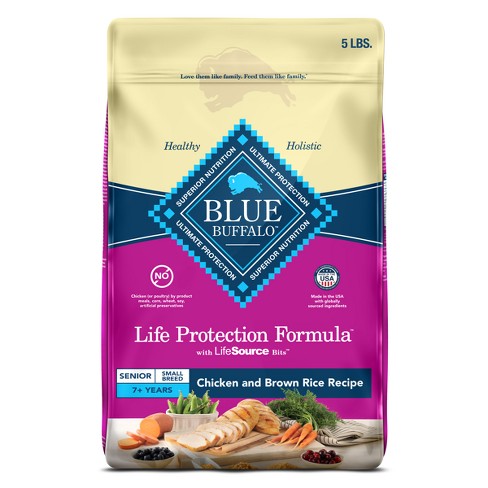 Blue Buffalo Life Protection Formula Natural Senior Small Breed Dry Dog Food with Chicken and Brown Rice - image 1 of 4