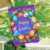 Briarwood Lane House Flag 40x28 For Outdoor Colorful Easter Wreath For Easter House Flag - 4 of 4