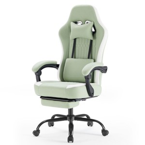 SEVOBAL Office Chair Desk Chair Computer Chair Office Chairs with Lumbar Support Swivel Rolling Easy Assembly Home Gift, Green, 25.2"*25.4"*48.4" - 1 of 4