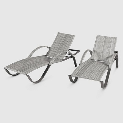 Cannes Woven Chaise Lounge Set - RST Brands