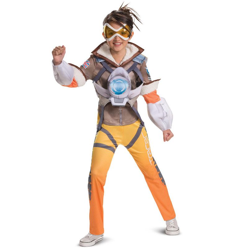 Overwatch Tracer Deluxe Child Costume, Large (10-12), 1 of 2