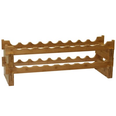 Oceanstar 18-Bottle Stackable Wine Rack
