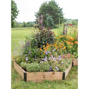 Gardener’s Supply Company Pollinator Garden Bed Elevated Cedar Planter Box | Heavy Duty Hexagon Shape w/ Aluminum Corners for Outdoor Plants & Flower - 1 of 4