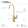 Restoration Polished Brass Water Filter Kitchen Faucet - Kingston Brass: 1-Handle, 11" Spout, Sink Mounted - 3 of 3