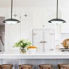 Industrial Black LED Hanging Light Fixture for Kitchen Island, Entryway, or Dining Area - 3 of 4