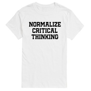 Men's - Instant Message - Normalize Critical Thinking Short Sleeve Graphic T-Shirt - 1 of 4