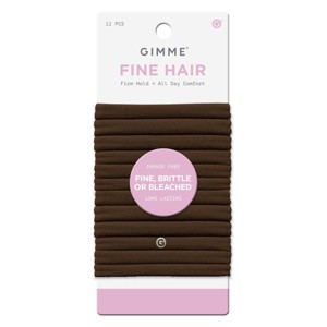 Gimme Beauty Fine Hair Tie Bands - 12ct
 - 1 of 4