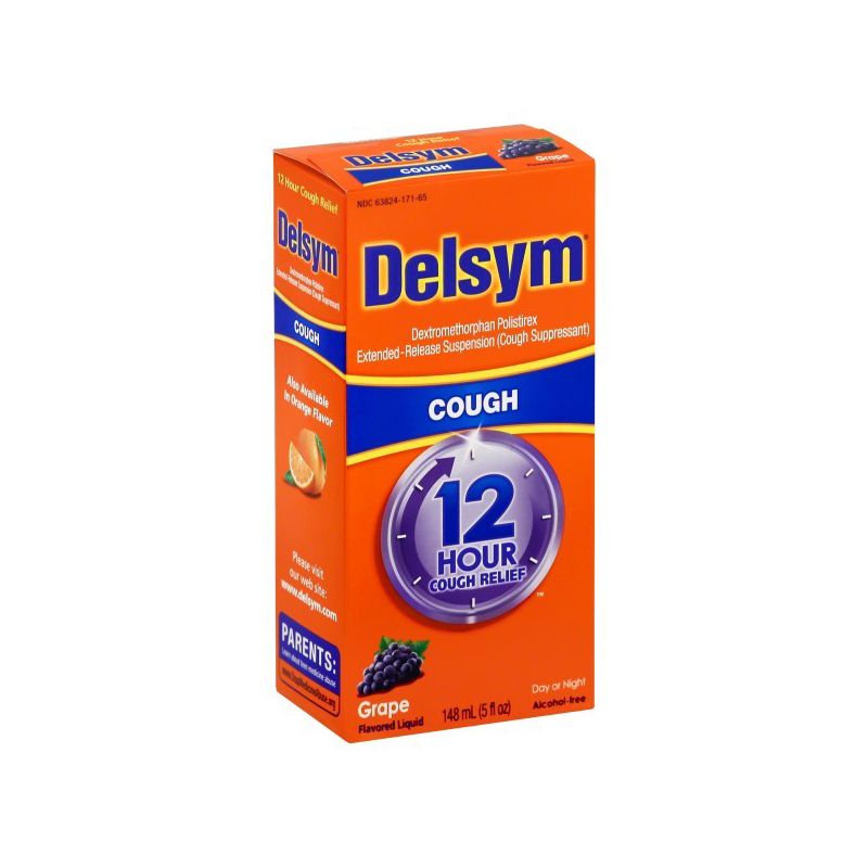 Delsym Cough Relief Liquid - Grape - 5 fl oz, 3 of 9