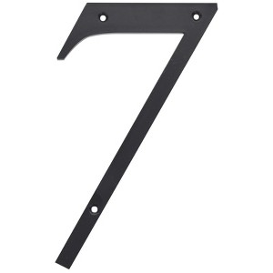 Hillman 6 in. Reflective Black Plastic Nail-On Number 7 1 pc (Case of 3) - 1 of 1