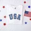 Simply Sage Market Women's Retro USA Stars Short Sleeve Garment Dyed Tee - 3 of 4